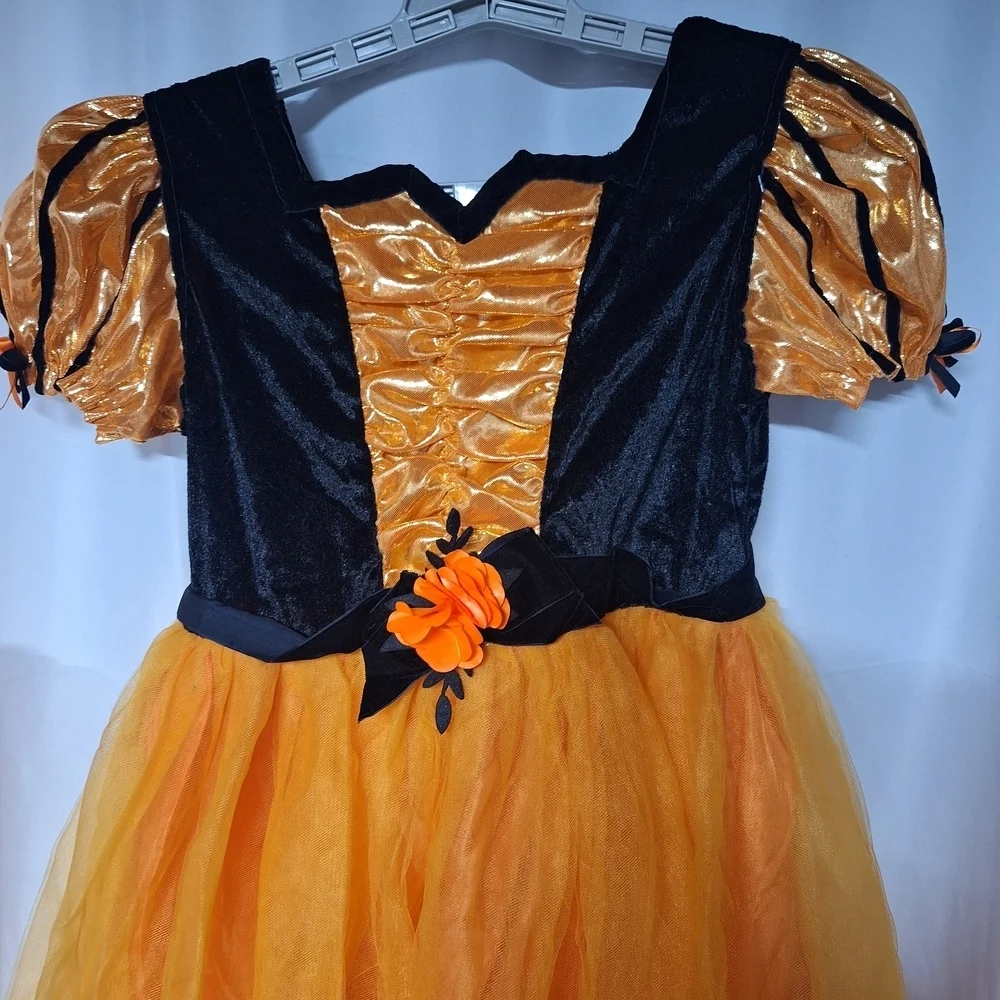 Charming Halloween Costume - Black and Orange  Dress  Dress-up